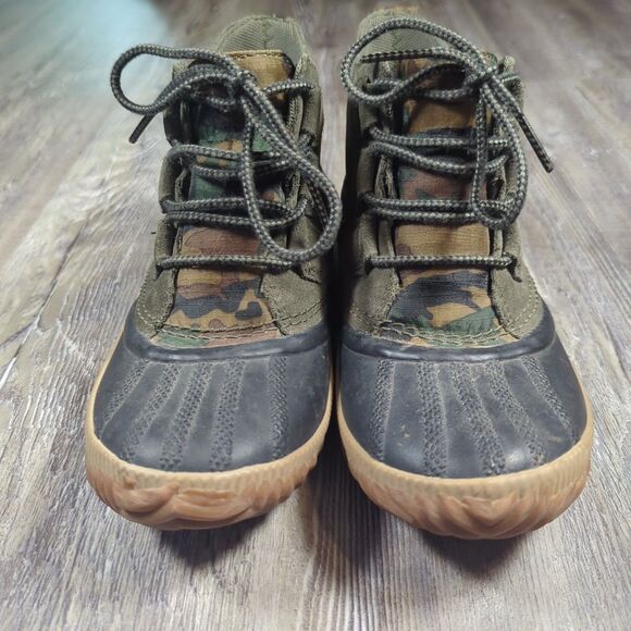 Sorel Women Out N About Plus Ankle Duck Boots Alpine Tundra Suede Size 6 Green - Picture 4 of 13